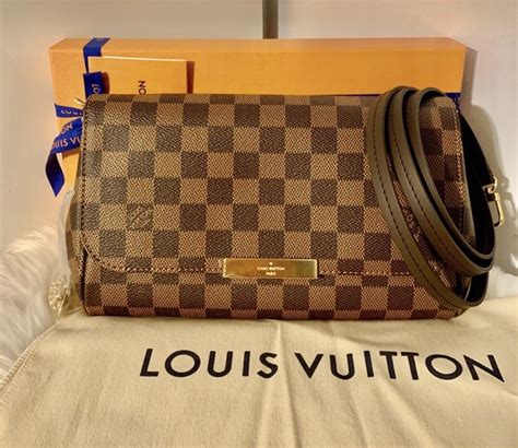 Lv Louis Vuitton Favorite Mm Damier Shoulder N41129 Genuine